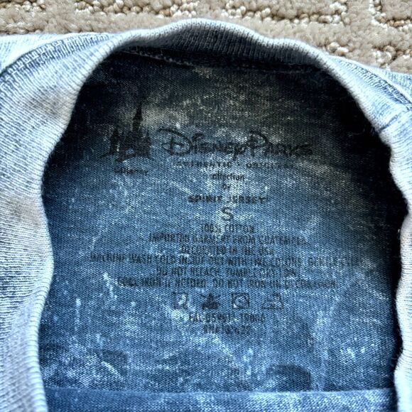 Disney Parks Spirit Jersey Unisex Small Gray Mineral Wash Disney World Acid Wash - Picture 4 of 7